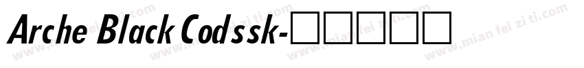 Arche Black Codssk字体转换